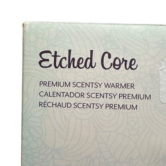 Scentsy Etched Core Premium Wax Warmer for Home Fragrance Cream Ceramic Design - Picture 2 of 9
